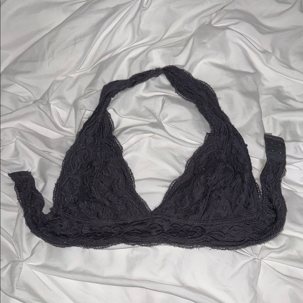 Pins & Needles Black Triangle Bralette